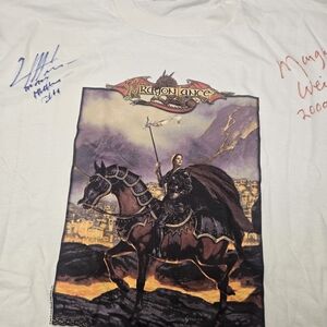 Signed By Authors Vintage Dragonlance Graphic Tee - White